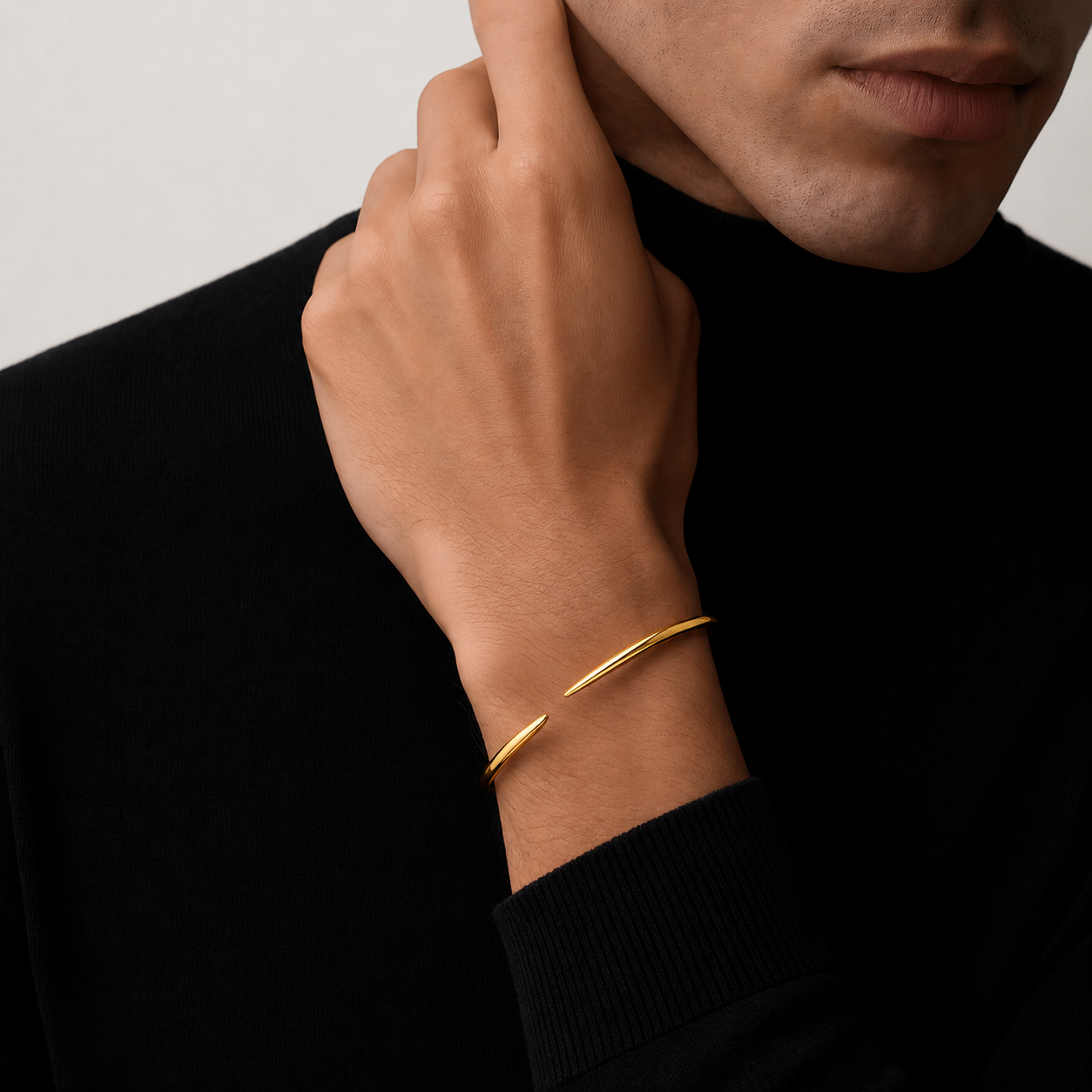 Amara Steel Cuff Gold