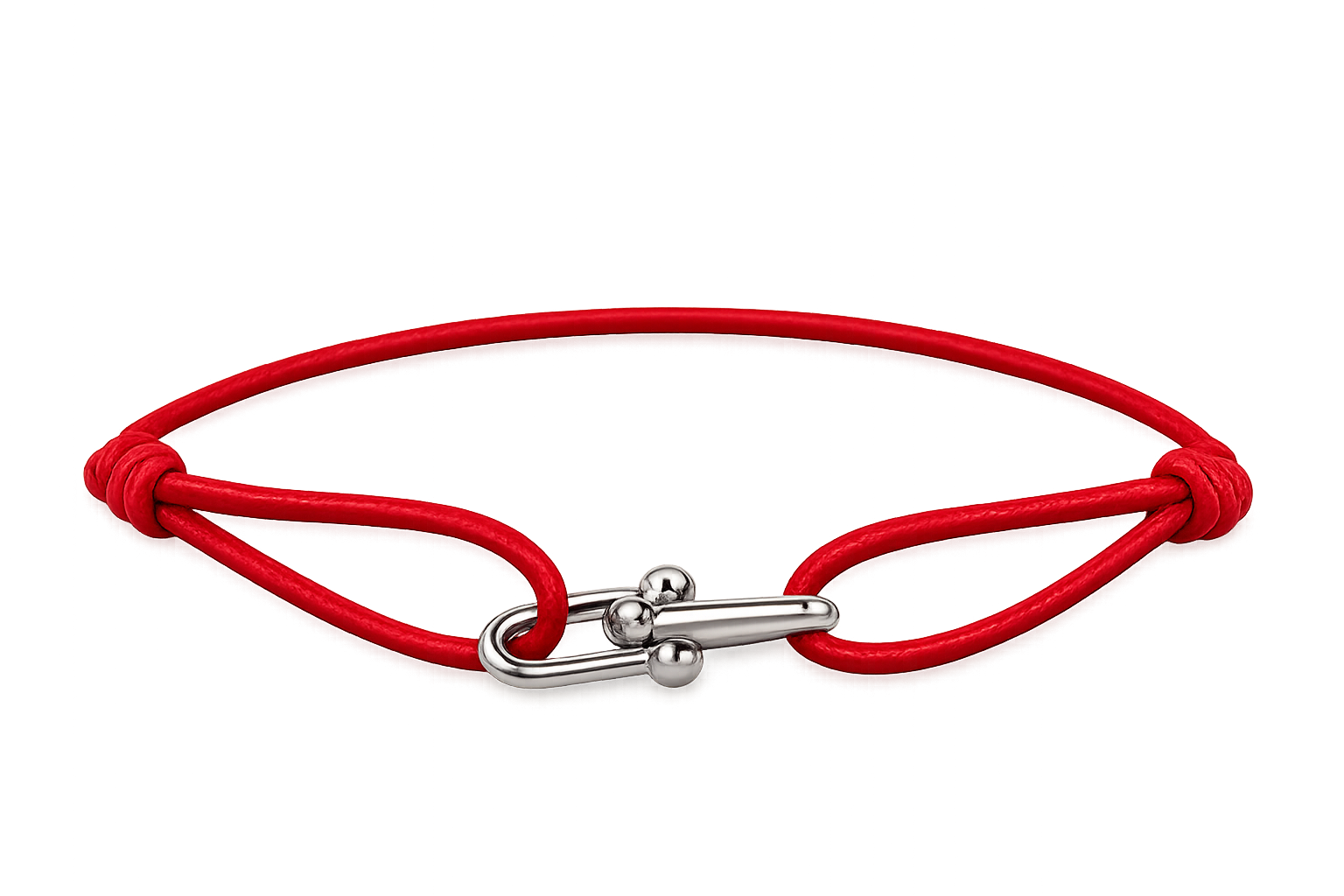 Amara True Bond Bracelet Red Silver