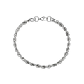 Amara Twisted Rope Bracelet Silver