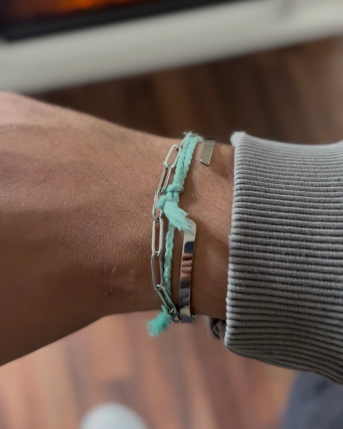Tiffany & Silver Stack – 2 bracelet Set
